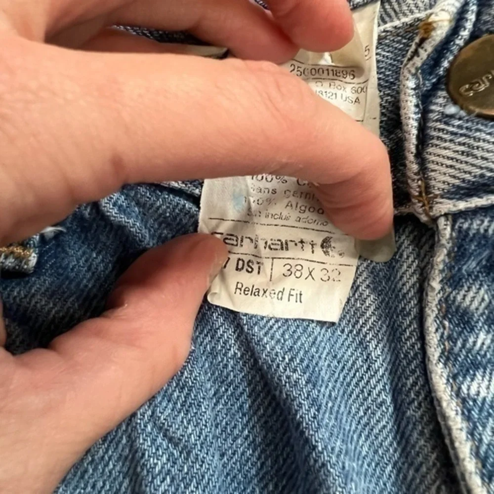 Carhartt mens size 38x32 relaxed fit blue jean - Picture 10 of 10